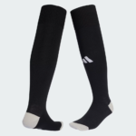Adidas Milano 23 Football Socks, Cushioned Knee High Sports Socks for Match Day & Training, Breathable Comfort Fit, Unisex Football Essentials,Black