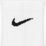 Nike Everyday Cushioned Training Crew Socks 6 Pairs, Unisex Sports Socks with Soft Comfort Fit, Breathable Gym & Everyday Essentials, UK TikTok Viral Activewear Style,WHite 6Pairs