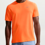 Nike Men’s Dri-FIT Quick Dry Short Sleeve Running Top Breathable Sports T-Shirt for Gym Training & Fitness Royal Blue