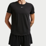 Nike Women's Dri-FIT Quick Dry Short Sleeve Running Top Breathable Sports T-Shirt for Gym Training & Fitness Black