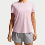 Nike Women's Dri-FIT Quick Dry Short Sleeve Running Top Breathable Sports T-Shirt for Gym Training & Fitness Black