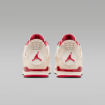Jordan 4 Retro Pale Ivory and Tough Red