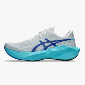 Asics Men‘s running shoes NOVABLAST 6 White/Energy Aqua