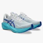 Asics Men‘s running shoes NOVABLAST 6 White/Energy Aqua