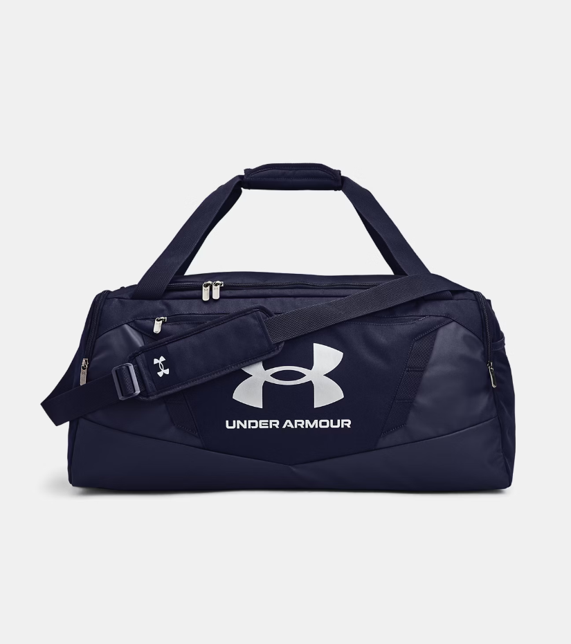 UA Undeniable 5.0 Medium Duffle Bag - Midnight Navy / Metallic Silver - 410