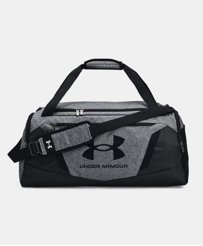 UA Undeniable 5.0 Medium Duffle Bag - Pitch Gray Medium Heather / Black - 012