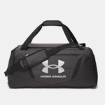 UA Undeniable 5.0 Medium Duffle Bag - Black Medium Heather / Black / Metallic Silver - 011