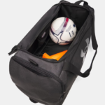 UA Undeniable 5.0 Medium Duffle Bag - Black Medium Heather / Black / Metallic Silver - 011