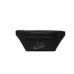 Nike basic logo sports fabric shoulder bag/crossbody bag/chest bag/waist bag, unisex and couple style-pure black
