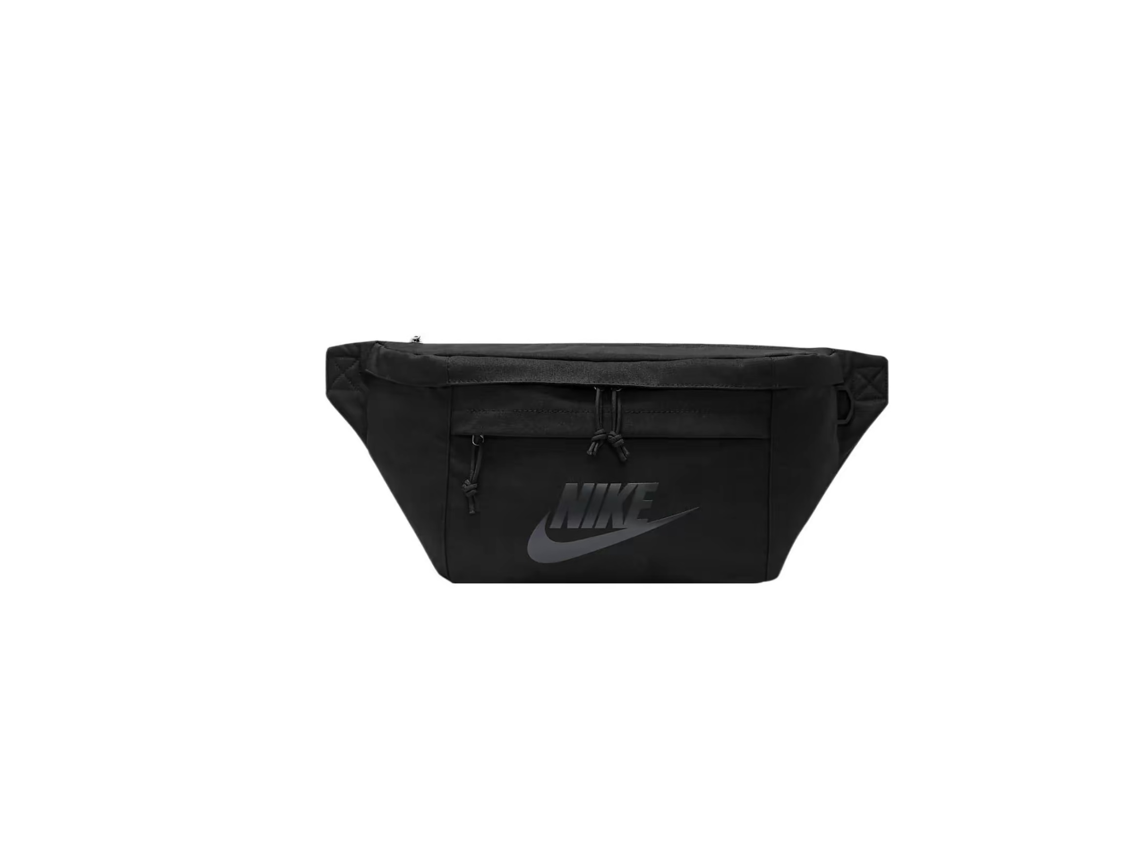 Nike basic logo sports fabric shoulder bag/crossbody bag/chest bag/waist bag, unisex and couple style-pure black