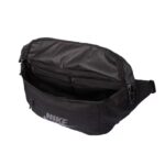 Nike basic logo sports fabric shoulder bag/crossbody bag/chest bag/waist bag, unisex and couple style-pure black