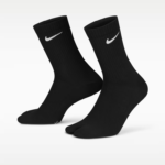 Nike Everyday Plus Lightweight Crew Socks for Men & Women, Cushioned Comfort Sports Socks, Breathable Everyday Essentials, Gym & Streetwear Must-Have,Black