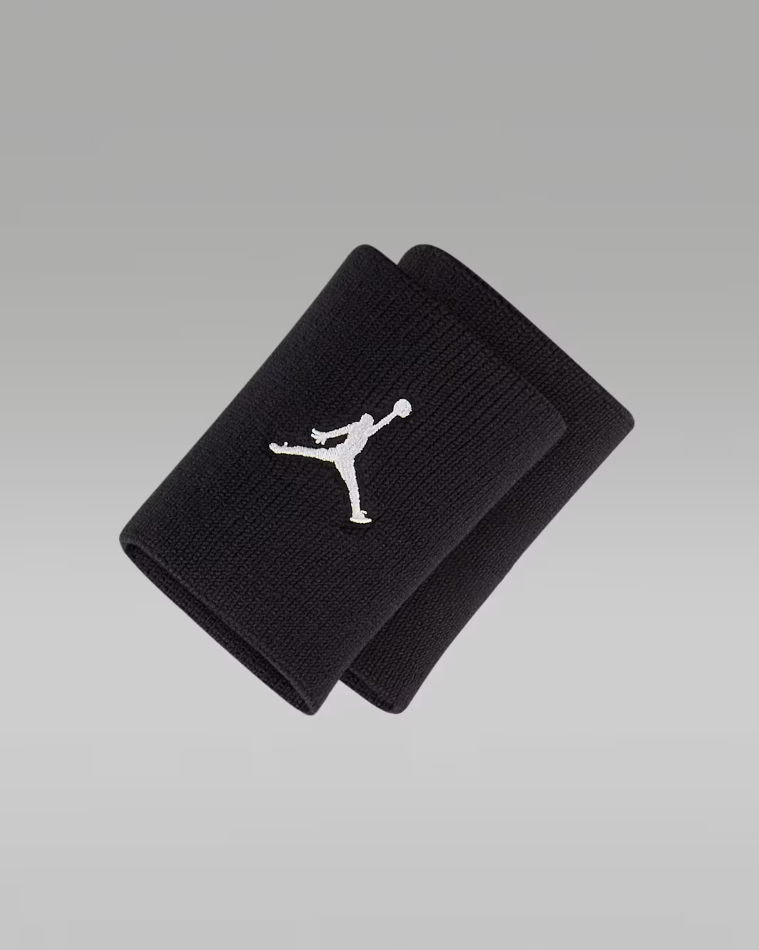 Nike Jordan Jumpman Wristbands – Sweat-Wicking Basketball Wristbands for Training, Gym & Everyday Sport Style,Black